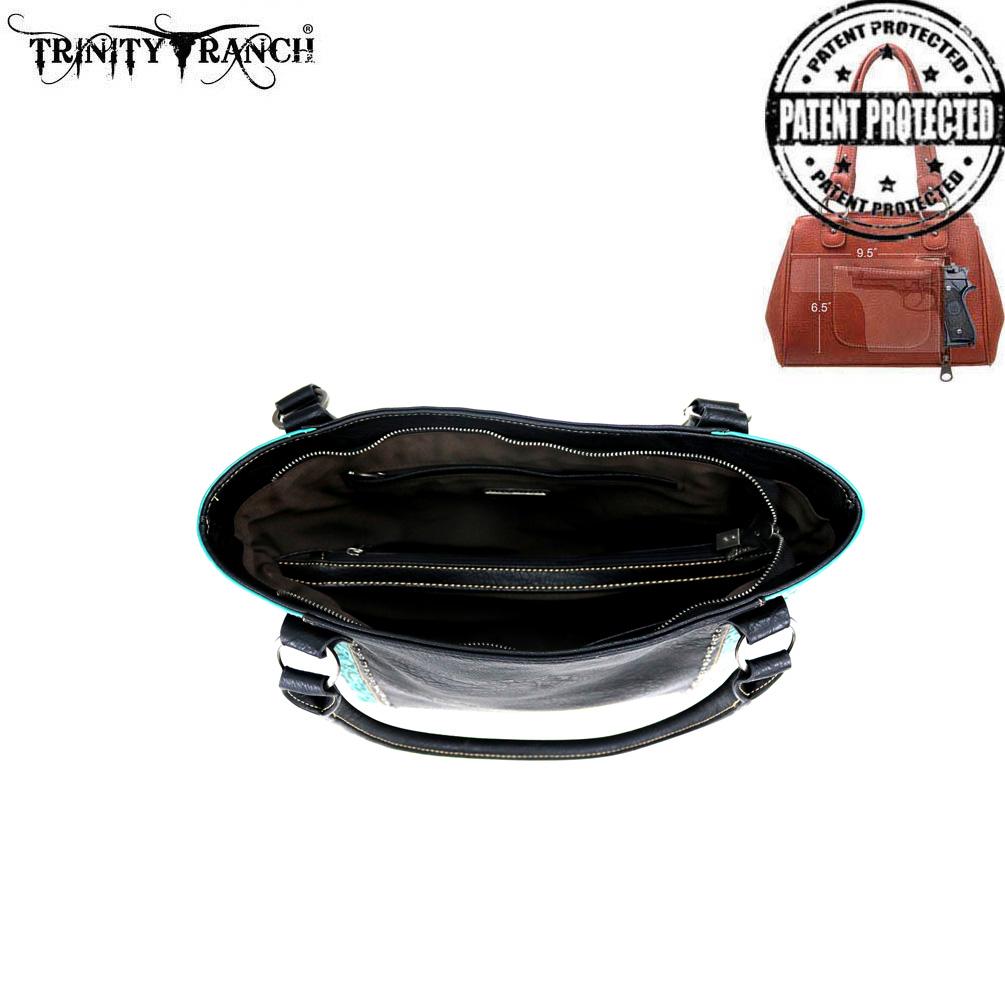 Trinity Ranch Tooled Leather Collection Concealed Carry Tote