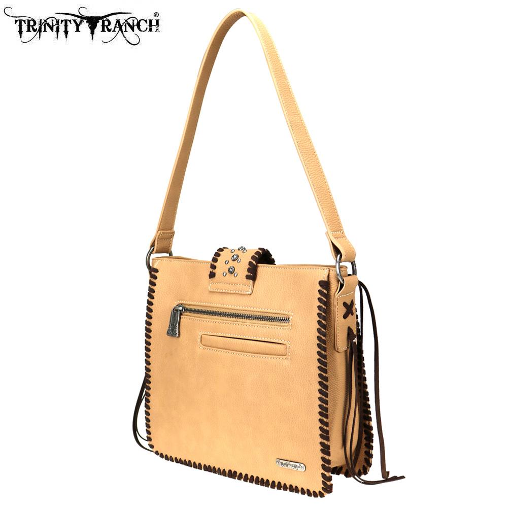 Trinity Ranch Hair-On Leather /Safari Collection Tote Bag