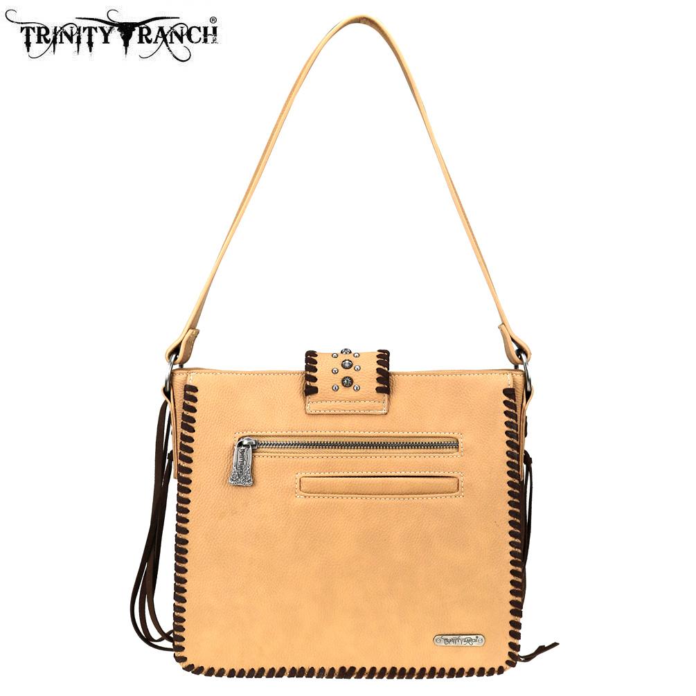 Trinity Ranch Hair-On Leather /Safari Collection Tote Bag