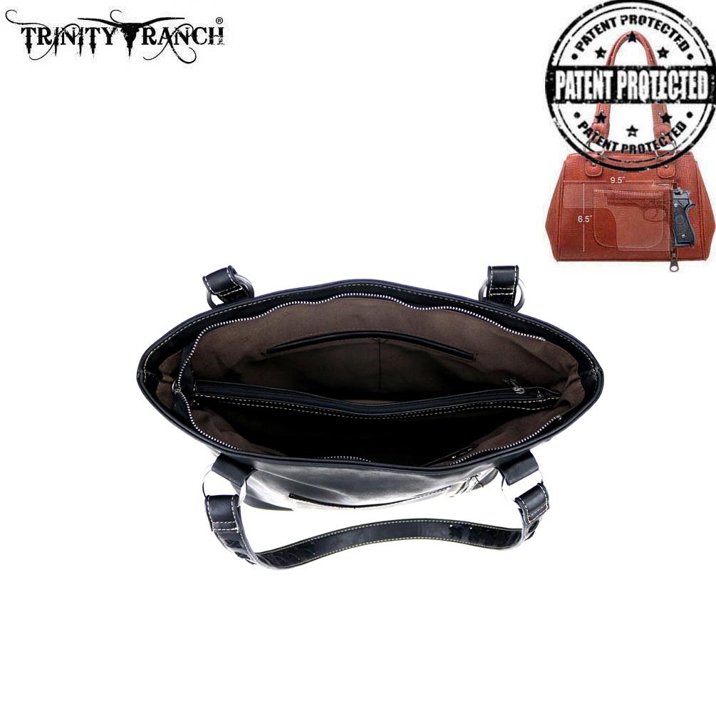 Trinity Ranch Hair-On Leather Collection Tote Bag