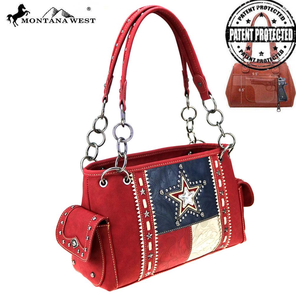 Montana West Texas Pride Collection Concealed Carry Satchel
