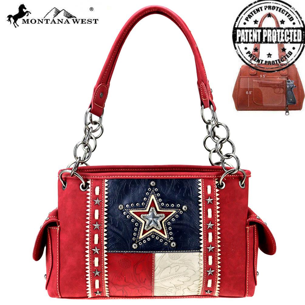 Montana West Texas Pride Collection Concealed Carry Satchel