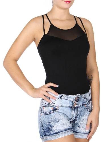 Mesh inset bodysuit One size