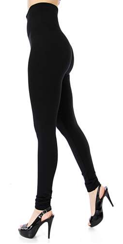 Solid fleece high waisted leggings Plus size