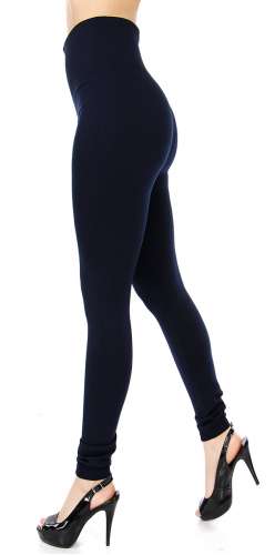 Solid fleece high waisted leggings Plus size