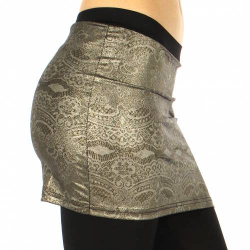 Skirt foiled leggings abstract