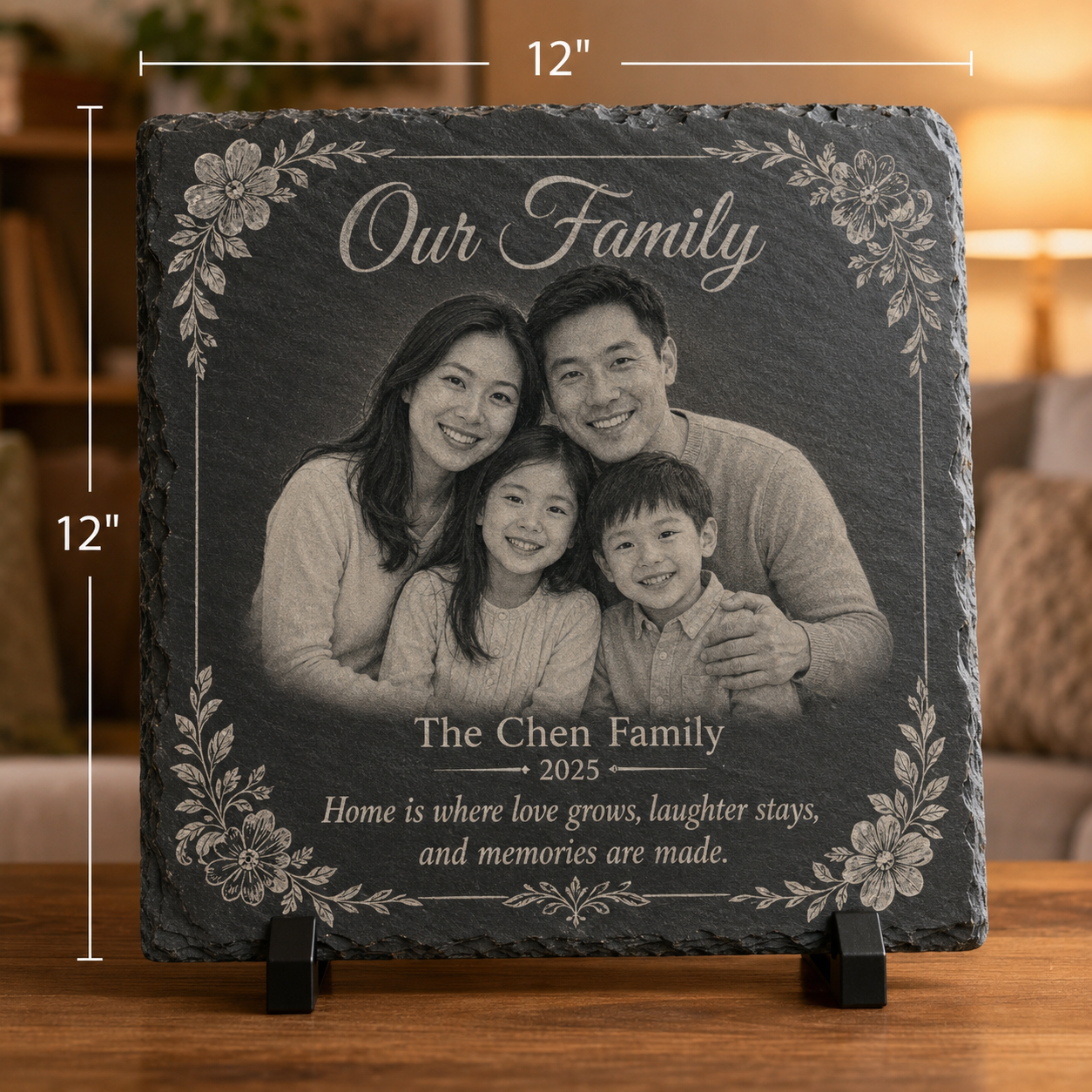 Personalized Engraved Photo Slate