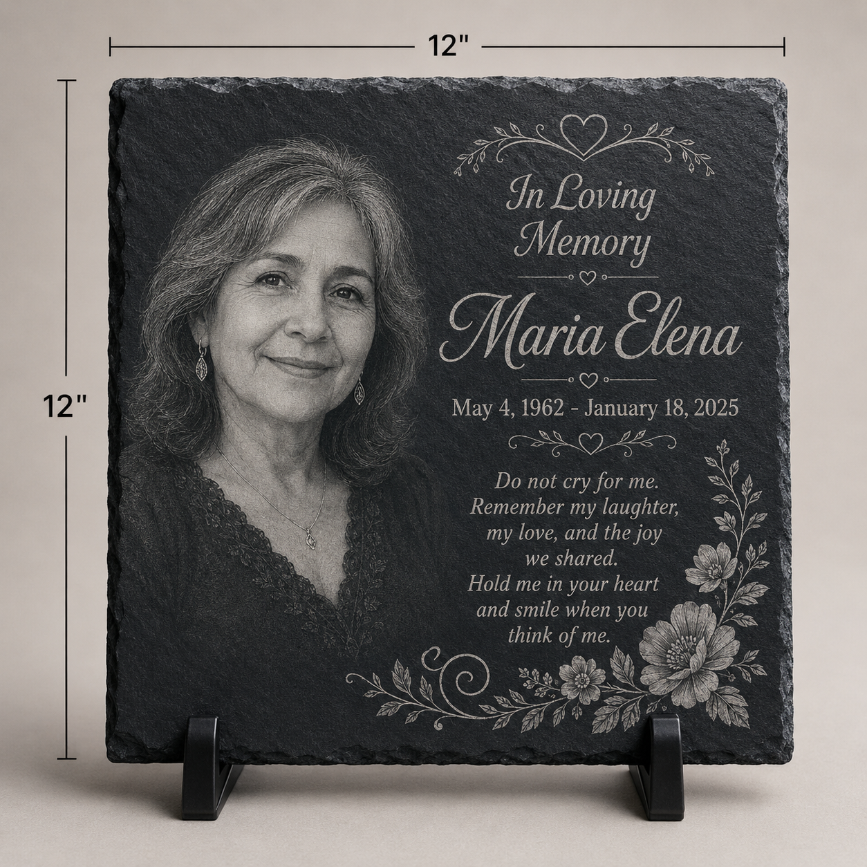 Personalized Engraved Photo Slate