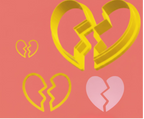 Half Hearts Cookie Cutter