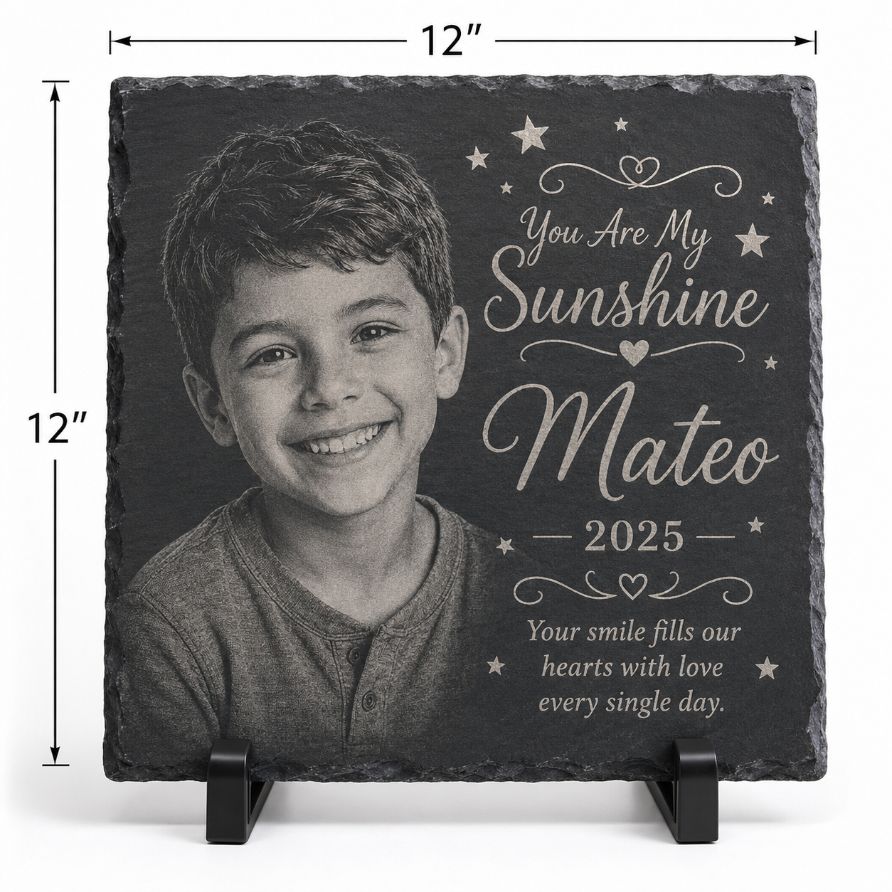 Personalized Engraved Photo Slate