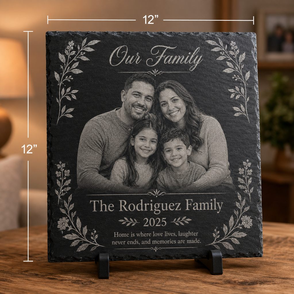 Personalized Engraved Photo Slate