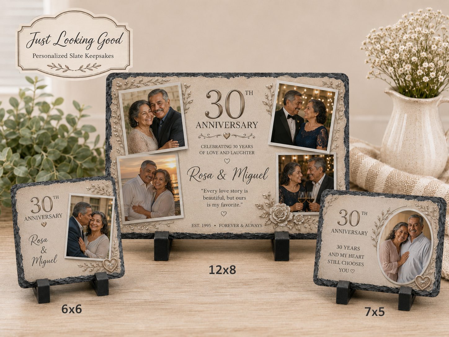Personalized Engraved Photo Slate