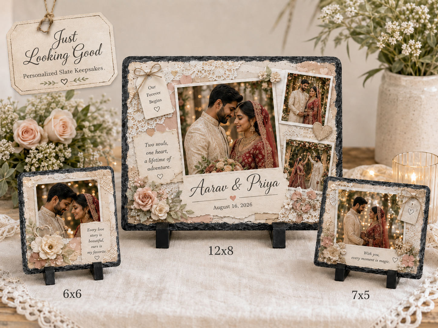 Personalized Engraved Photo Slate