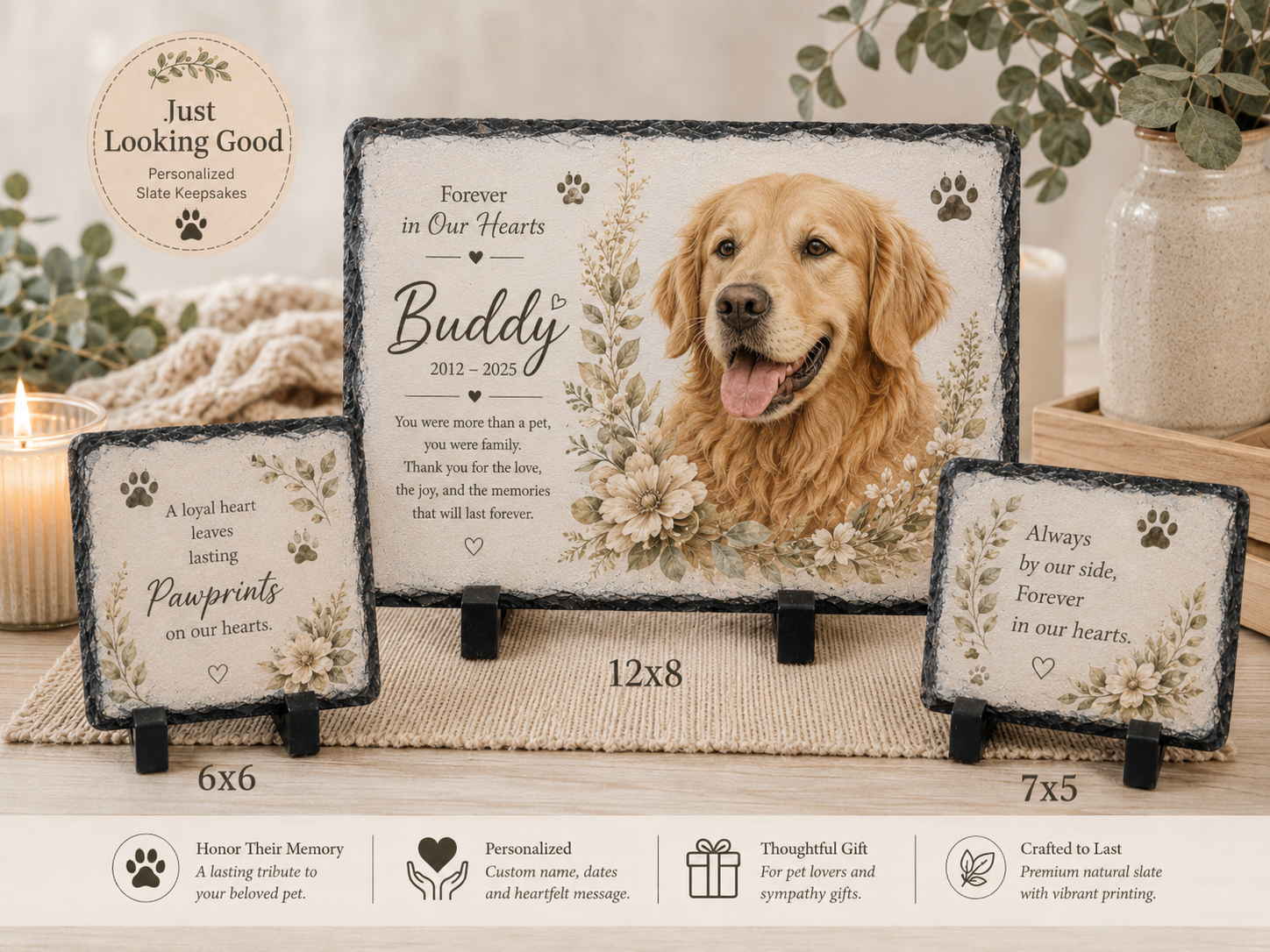 Personalized Engraved Photo Slate