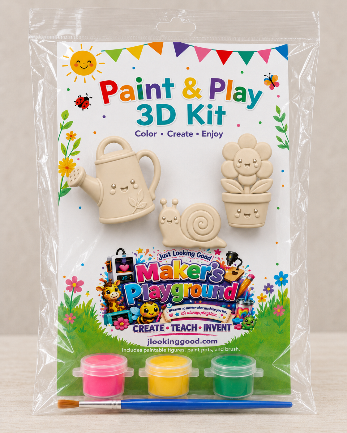 Paint & Play 3D Kit