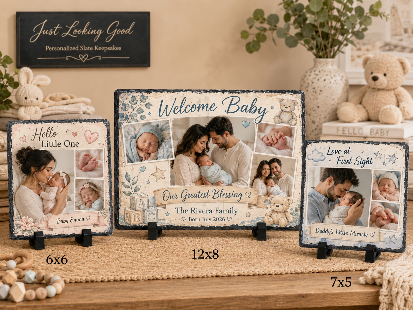 Personalized Engraved Photo Slate