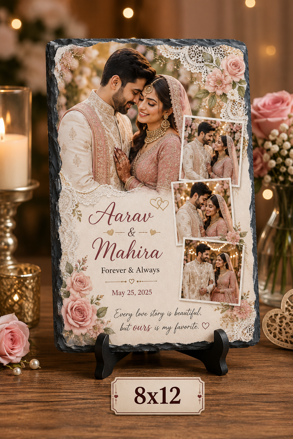 Personalized Engraved Photo Slate