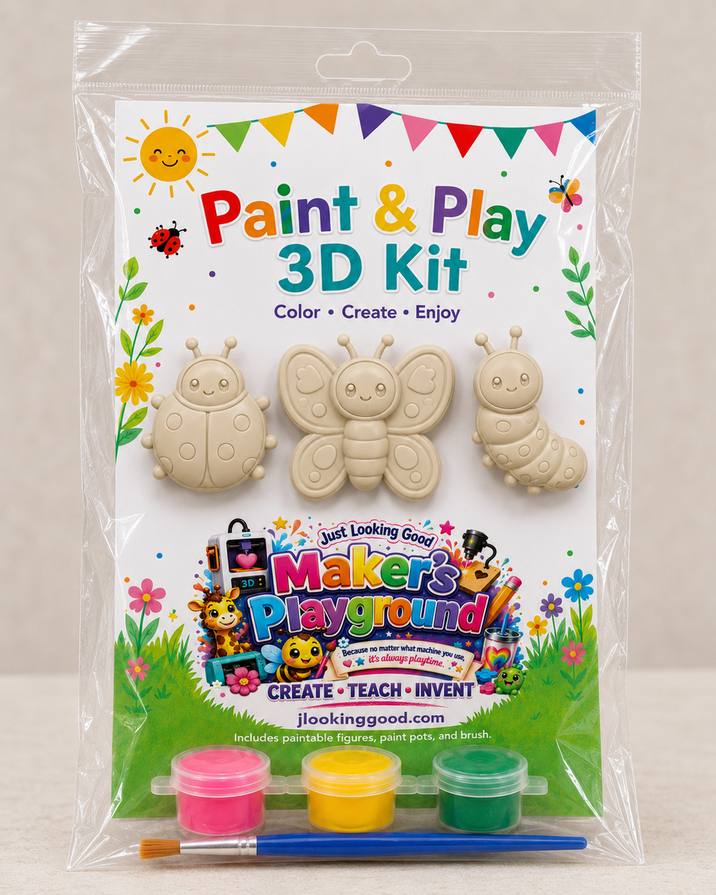 Paint & Play 3D Kit