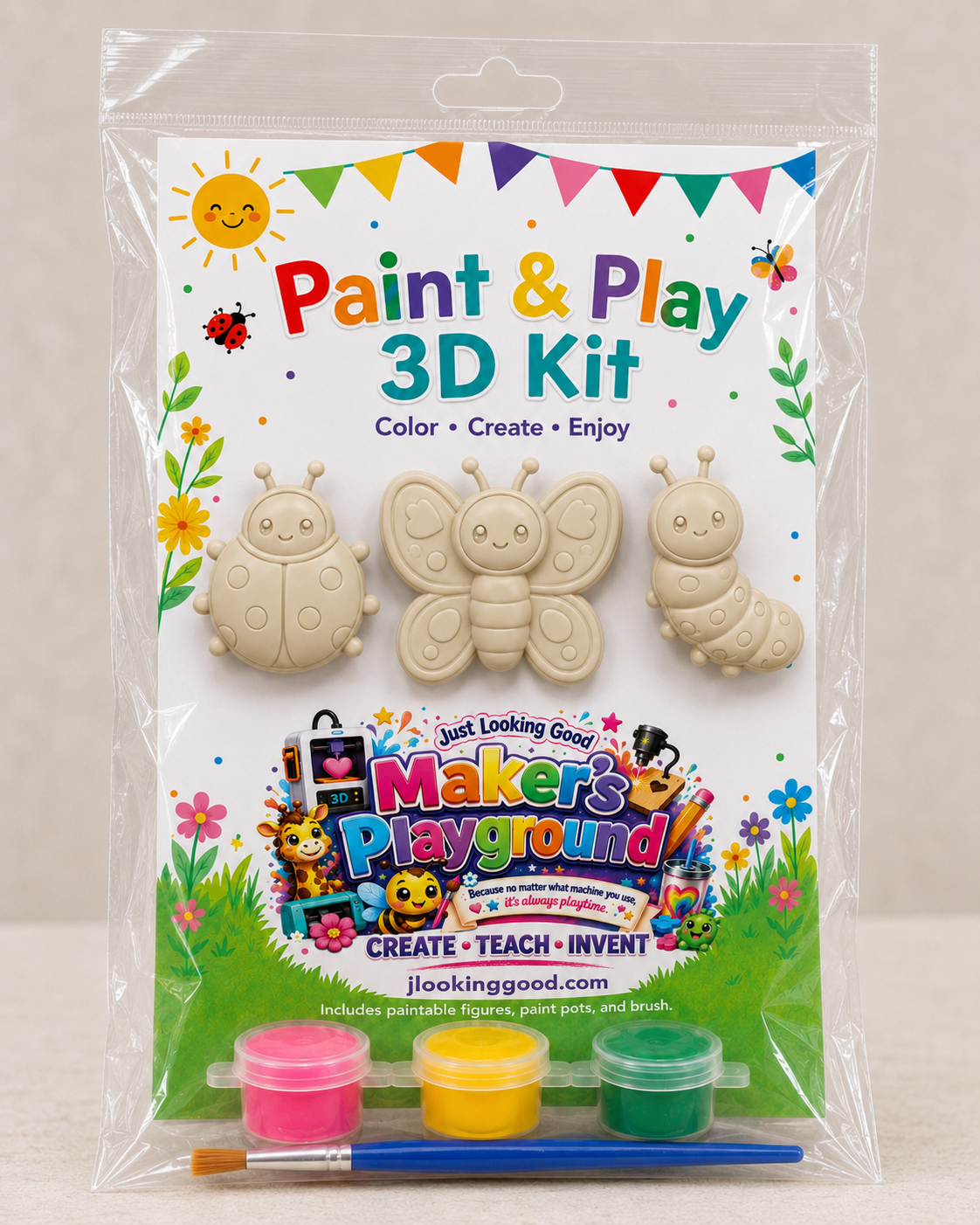 Paint & Play 3D Kit