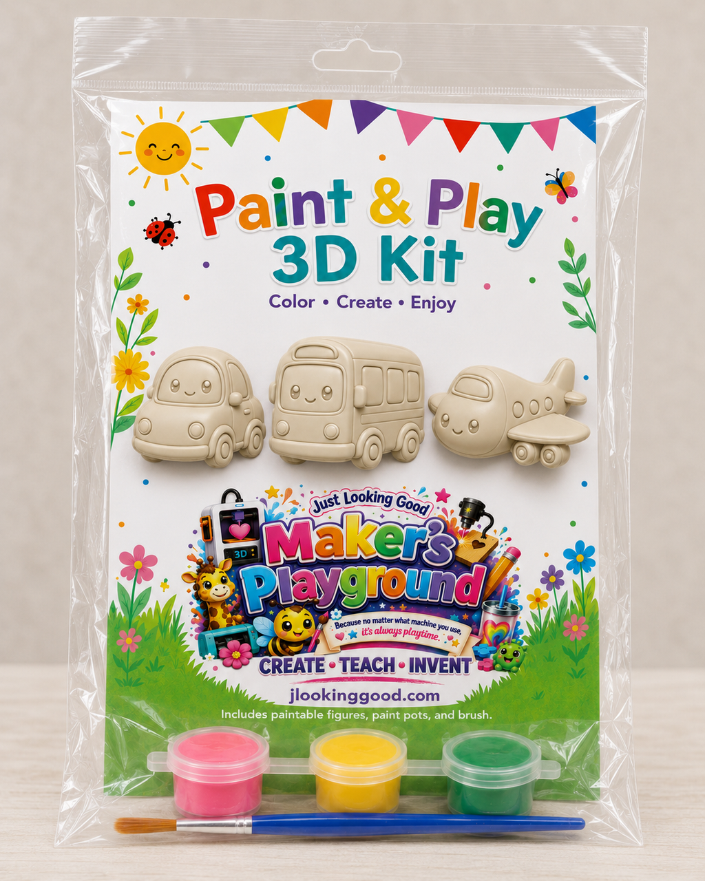 Paint & Play 3D Kit