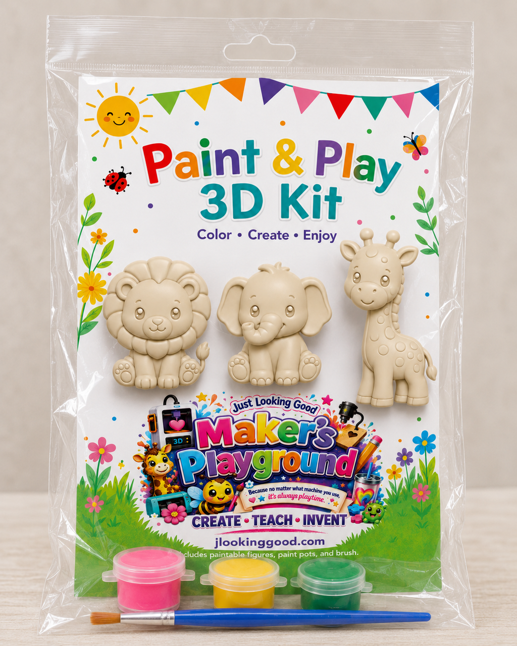 Paint & Play 3D Kit