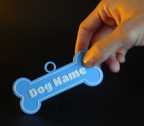 Personalized 3D Printed Dog Name Tags – 3 Sizes &amp; Multiple Colors