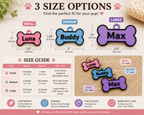 Personalized 3D Printed Dog Name Tags – 3 Sizes &amp; Multiple Colors