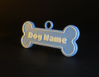 Personalized 3D Printed Dog Name Tags – 3 Sizes &amp; Multiple Colors