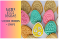 Easter Eggs  Cookie Cutter Set