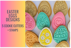 Easter Eggs  Cookie Cutter Set