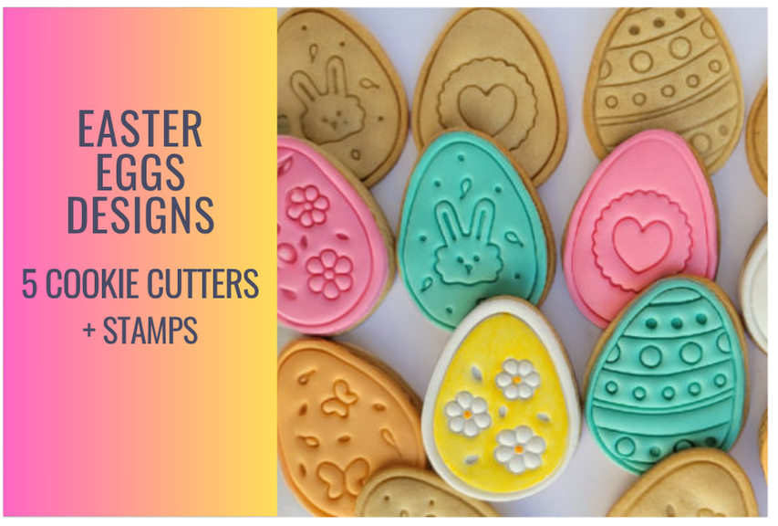 Easter Eggs  Cookie Cutter Set