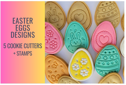 Easter Eggs  Cookie Cutter Set