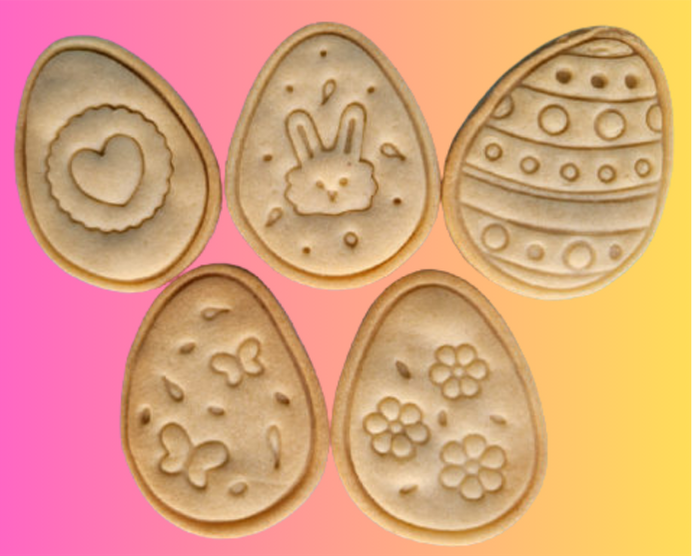 Easter Eggs  Cookie Cutter Set