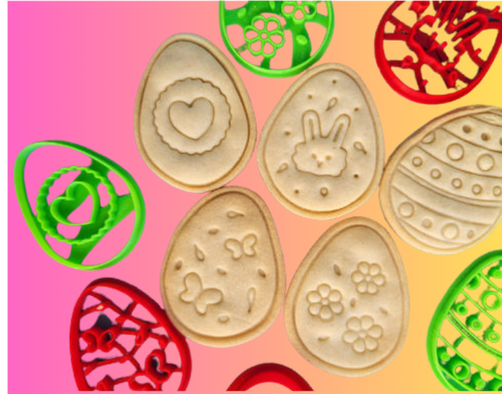 Easter Eggs  Cookie Cutter Set