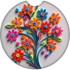 2 Pack Universal Auto Anti-Slip Insert Coaster, Rubber Car Coasters