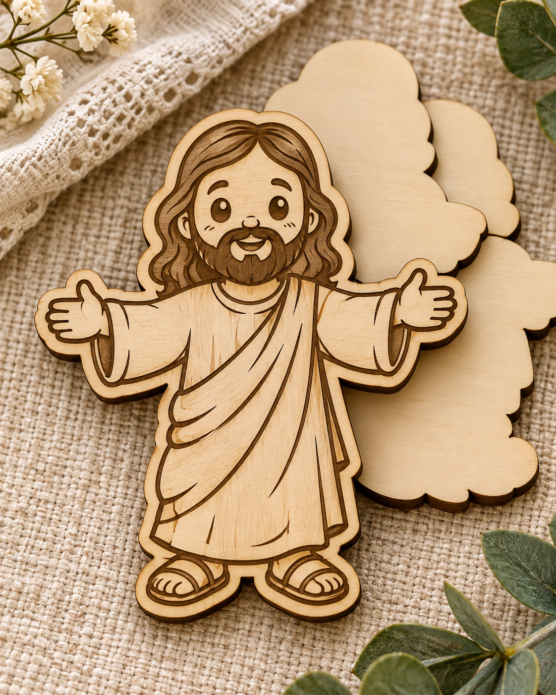 Wood Laser Cut Psalm 23 Faith Keepsake Kit