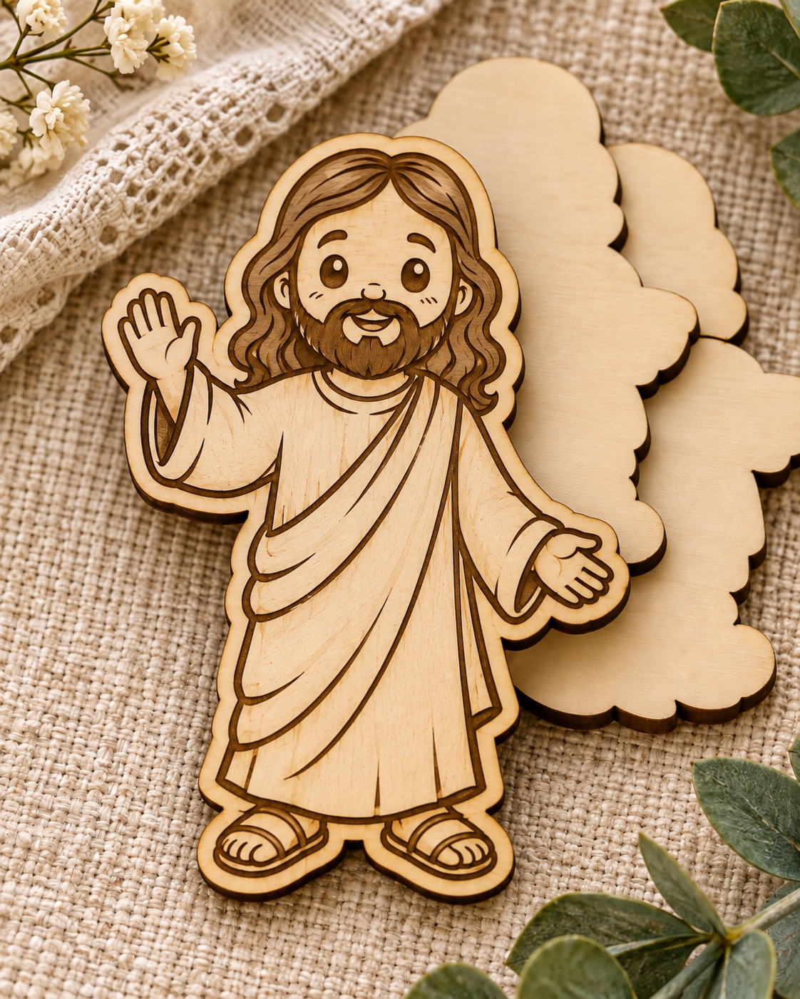 Wood Laser Cut Psalm 23 Faith Keepsake Kit