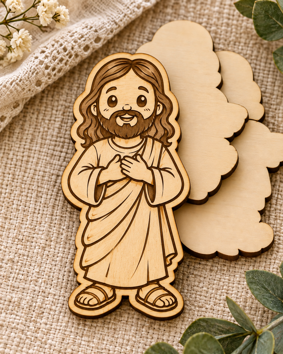Wood Laser Cut Psalm 23 Faith Keepsake Kit