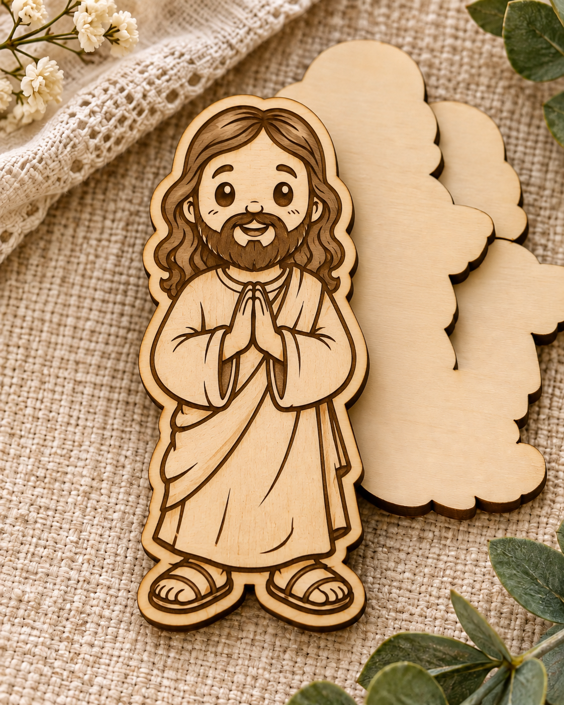 Wood Laser Cut Psalm 23 Faith Keepsake Kit