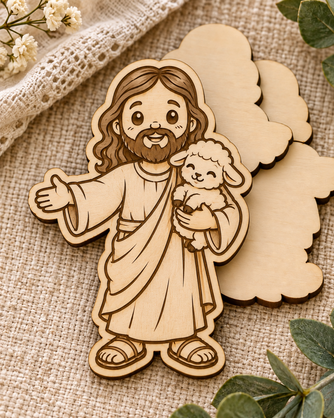 Wood Laser Cut Psalm 23 Faith Keepsake Kit