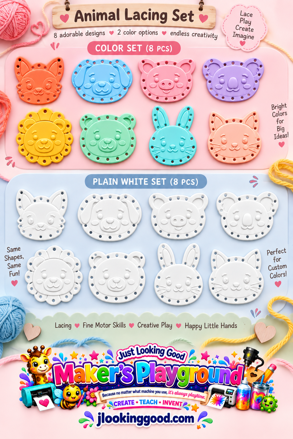 Animal Lacing Faces