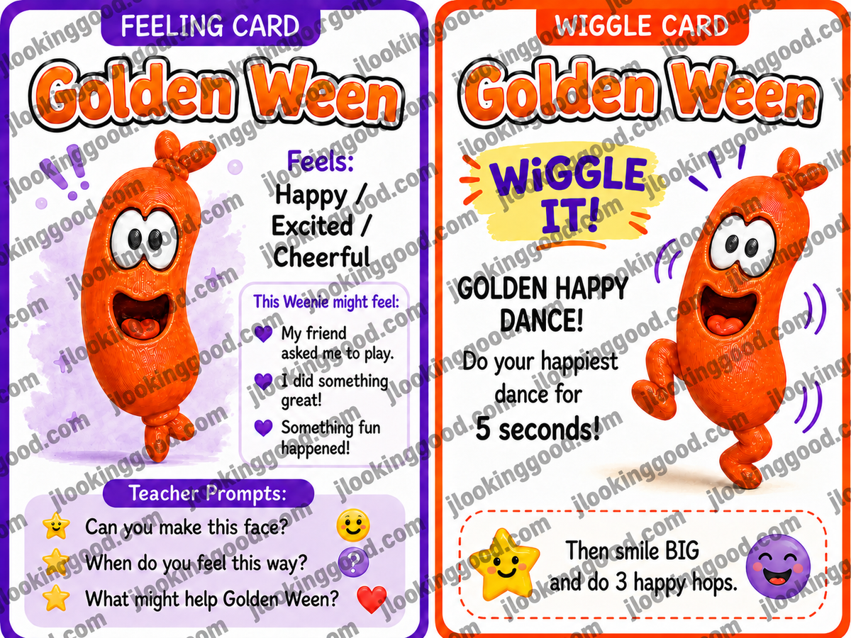 Wacky Weenies Feelings & Wiggles Game Set