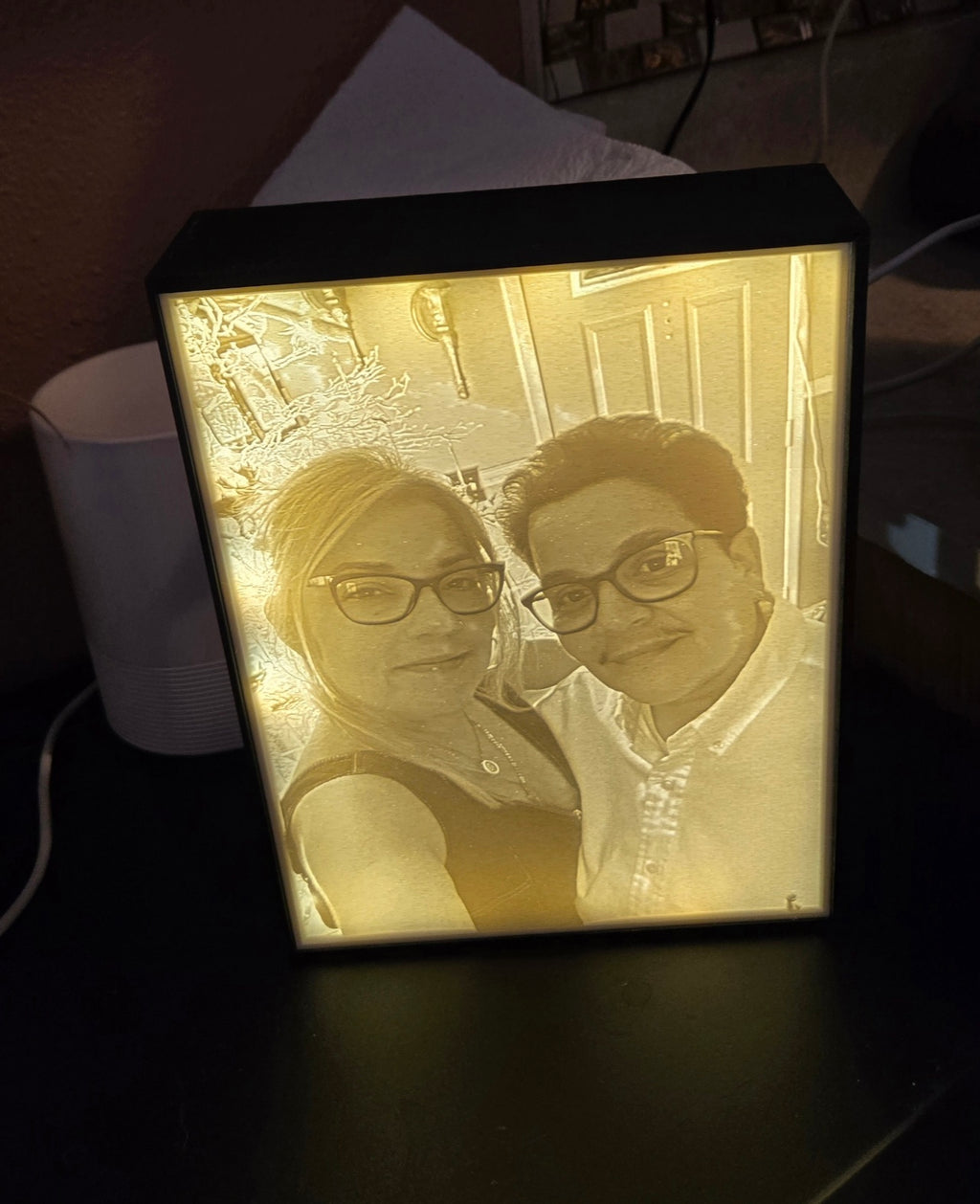 3D Printed Lithophane Photo Lamp
