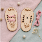 Wooden Shoe Lacing