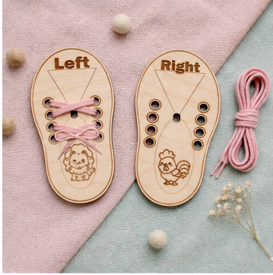 Wooden Shoe Lacing