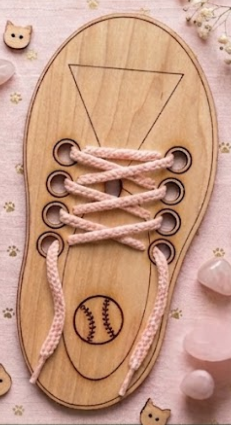 Wooden Shoe Lacing