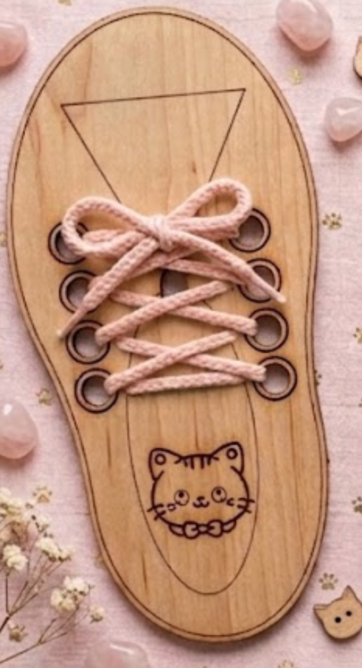 Wooden Shoe Lacing