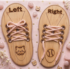 Wooden Shoe Lacing