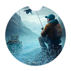 2 Pack Universal Auto Anti Slip Insert Coaster, Rubber Car Coasters