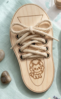 Wooden Shoe Lacing